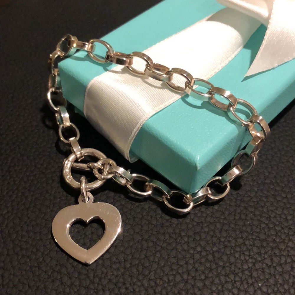 Silpada Heart Charm Sterling Silver Bracelet
